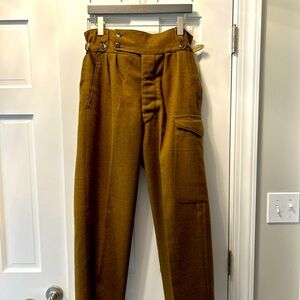 Vintage  Lapidos Australia 1951 Wool Unisex Military Trousers Wide Leg Size 11